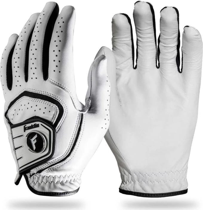 Franklin Cabretta Golf handschoen / glove - wit - links - maat S