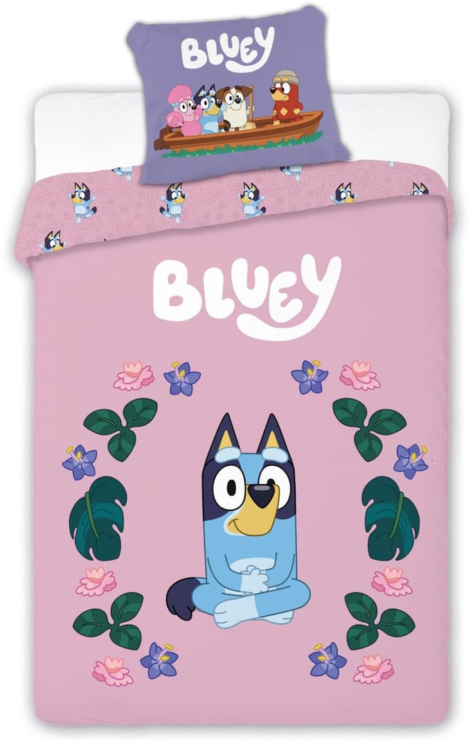 Bluey dekbedovertrek Blossom 100 x 135 cm - 40 x 60 cm - katoen