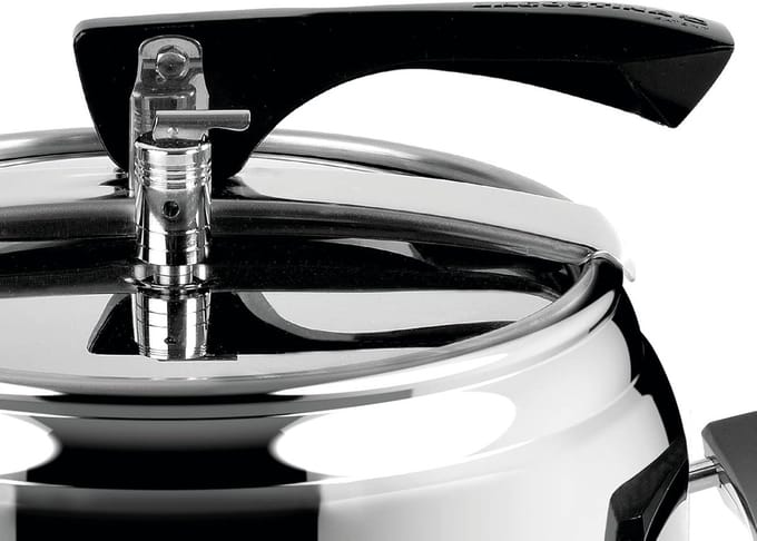 Snelkookpan Ø 22 cm 3,5 l met mand en receptboek