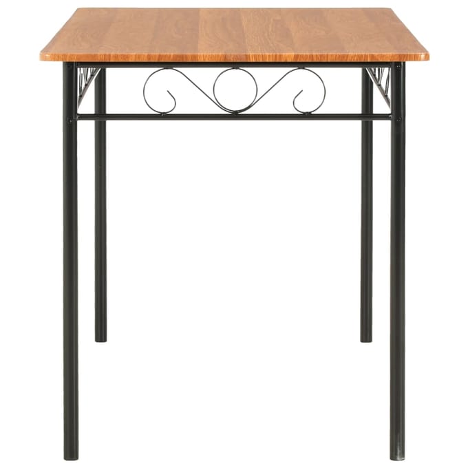 vidaXL - Eettafel - 120x70x75 - cm - MDF - bruin