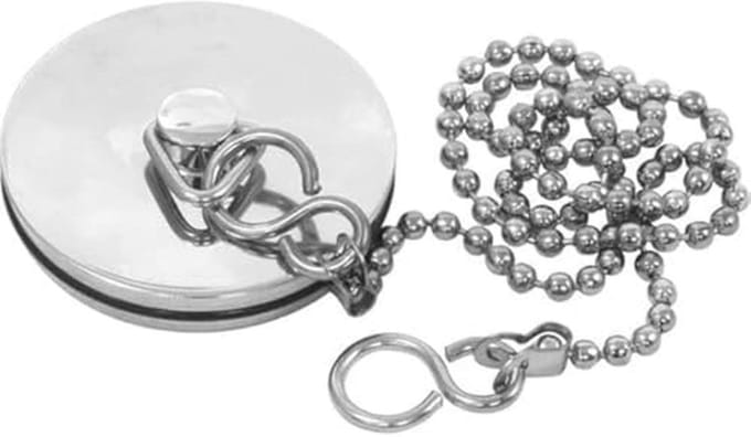 Wastafel Badkamer Plug Afvoer Gat Stopper 38mm met Ketting