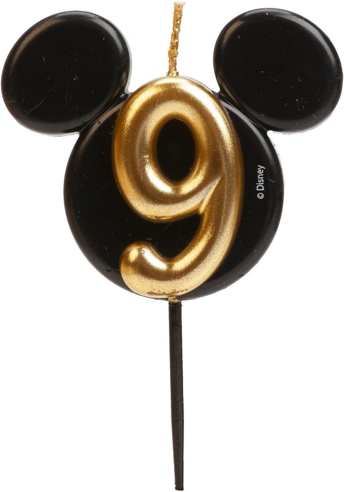 Dekora Kaarsje Mickey Mouse Nummer 9