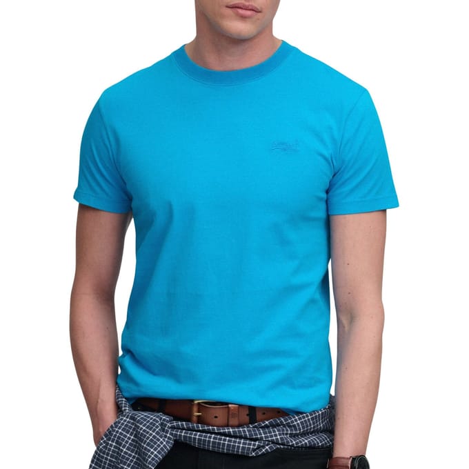 Superdry Essential Logo Emb Neon Shirt Heren - Maat L