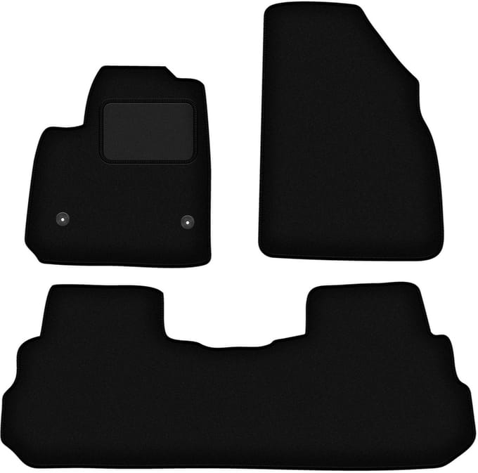 Zwarte velours vloermatten voor: Cadilac XT5 0 (2015-)