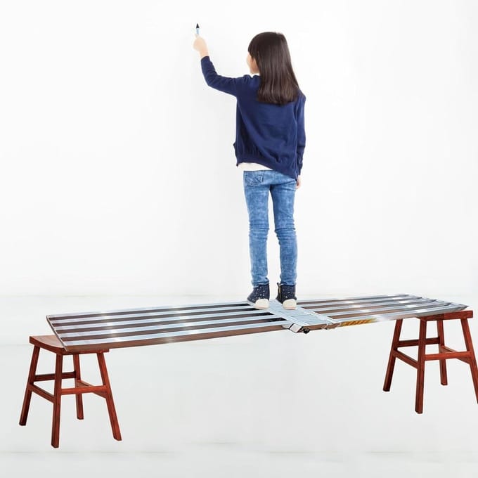 Telescopisch Steigerplatform - Werkplank Verstelbaar - Veilig Klussen - Verstelbare Lengte - Tot 500 cm - Aluminium