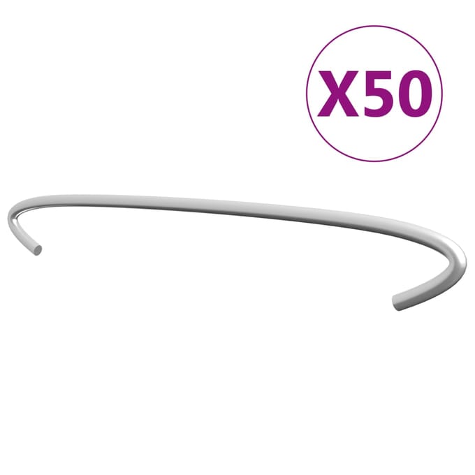 vidaXL - Gabionhaken - 50 - st - 40 - cm - gegalvaniseerd - staal