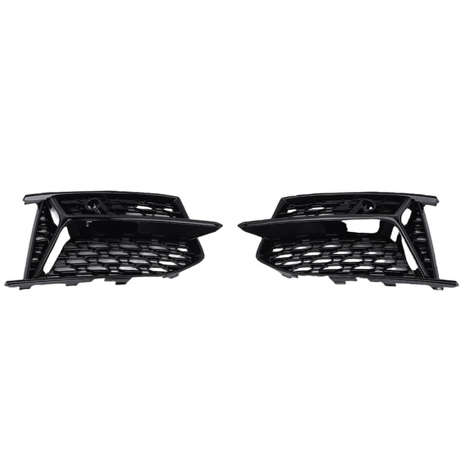 Paire de Cache Grille Antibrouillard Avant 4K0807151A Remplacement Grille Contour Antibrouillard Pour S Line S6 C8 2018 2025 Black black