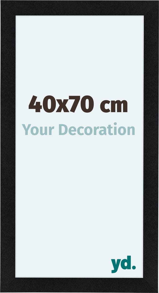 Your Decoration - Fotolijst 40x70 cm - MDF - Zwart Mat - Como