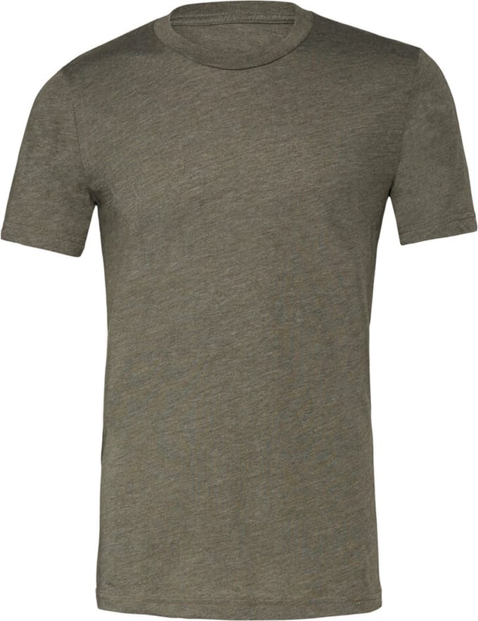 Bella+Canvas Unisex Heather CVC Short Sleeve Tee CV3001CVC - Heather Military Green - M