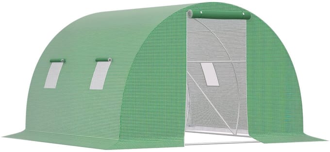 Outsunny Tunnelkas - PE - 300x300x200cm - Groen
