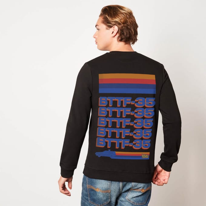 Back to the Future USA35 Unisex Sweatshirt - Zwart - M