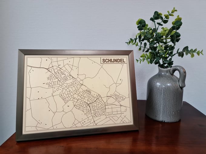 Decoratief Beeld - Houten Van Schijndel - Hout - Bekroned - Bruin - 21 X 30 Cm