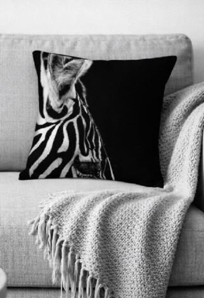 Monochrome Zebra Collection Kussenhoes - 45x45 cm