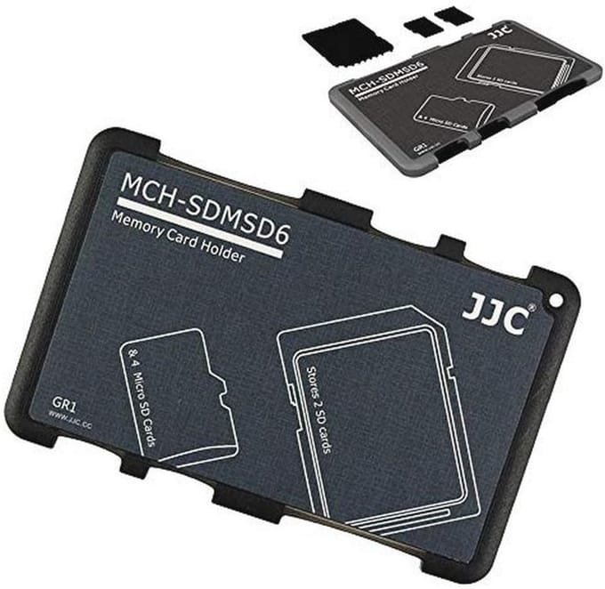 Draagbare Geheugenkaarthouder voor 2 SD-kaarten en 4 Micro SD-kaarten