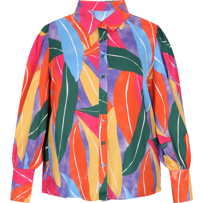 IZIA Grote maat blouse vrouwen veelkleurig