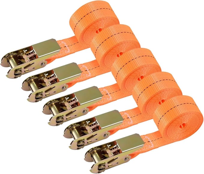 Stevige Spanbanden met Ratel - 4 Meter Lang en 25 mm Breed
