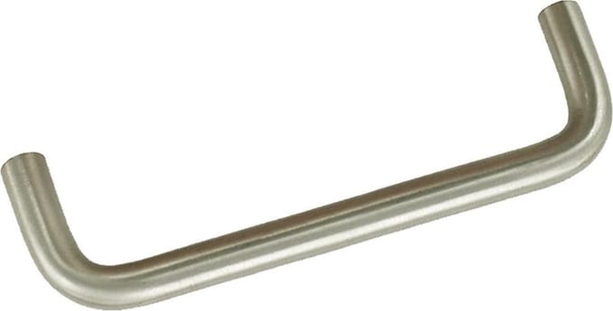 TQ4U draadgreep Ø 7mm x 96mm ronde hoeken | MAT VERNIKKELD