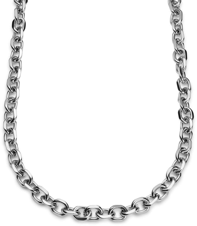 Essentials | 10 mm Zilverkleurige Ketting met Kabelschakels