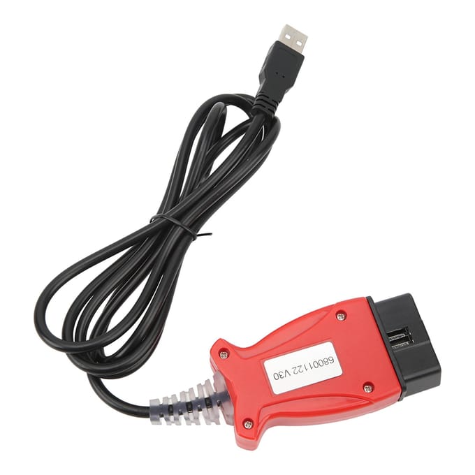 Câble d'Interface de Diagnostic Scanner OBD2 Lecteur de Codes d'Erreur Adaptateur Licence Complète Remplacement pour Ford UCDS Pro black