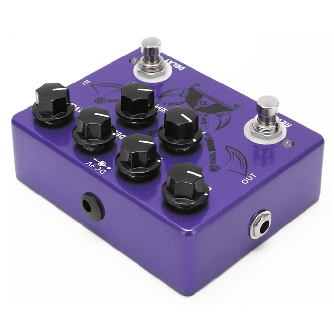 Gitaareffectpedaal Reverb Digitale Delay 2-in-1 True Bypass Enkel Instrument Accessoire CP?80 black