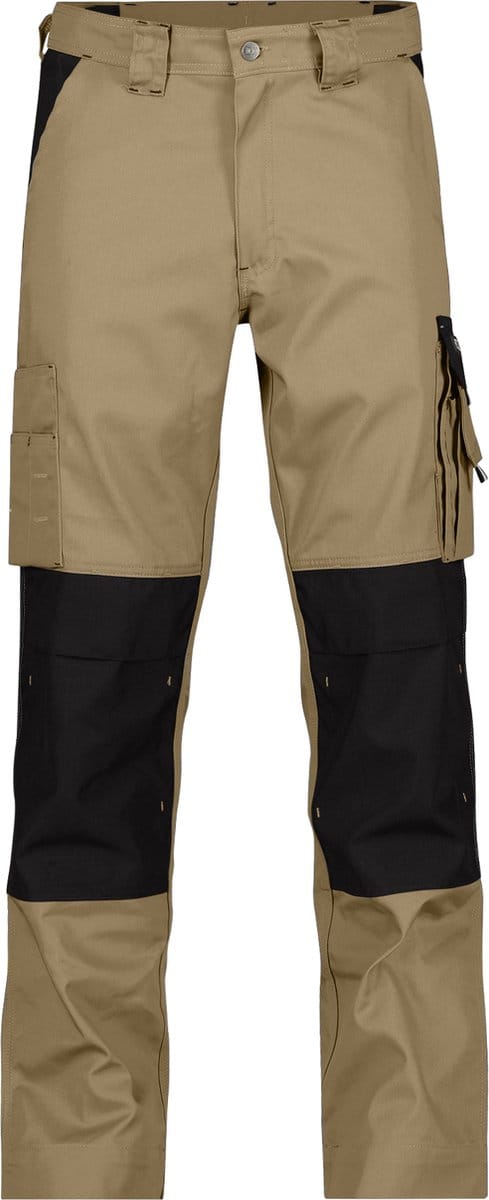 Tweekleurige werkbroek met kniezakken