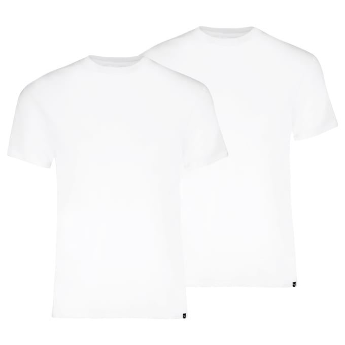Everyday ronde hals T-shirt 2-pack – White – M