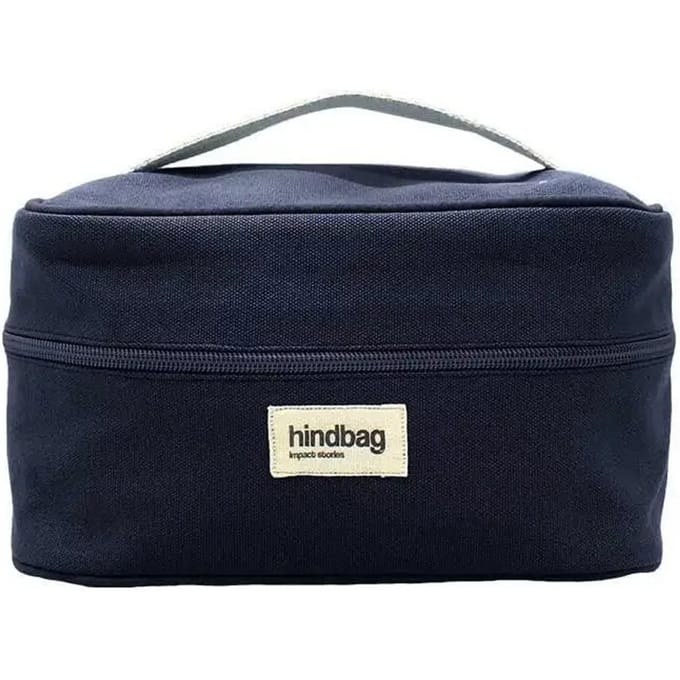 Hindbag toilettas Gaspard - Marine - Biologisch GOTS katoen