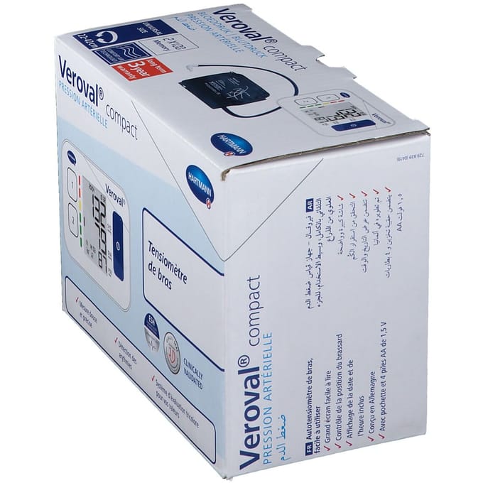 Veroval Compact bloeddrukmeter: de bovenarmbloeddrukmeter voor eenvoudig en snel meten aan de bovenarm