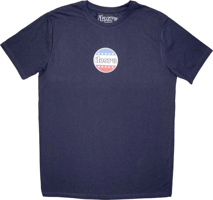 The Doors - Mini Stars Logo Heren T-shirt - S - Blauw