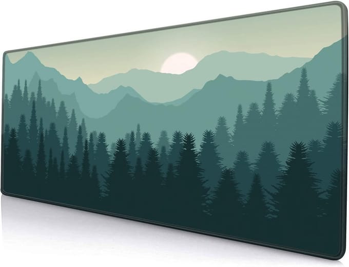 XXL Gaming Muismat Bureauonderlegger 80x30 cm - Antislip met Gestikte Randen