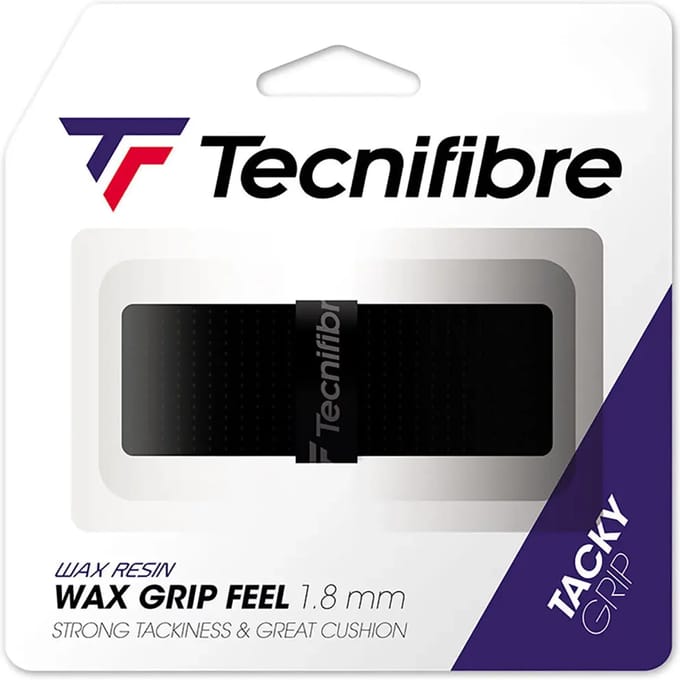Tecnifibre WAX GRIP FEEL - zwart - 1.8 mm - basisgrip