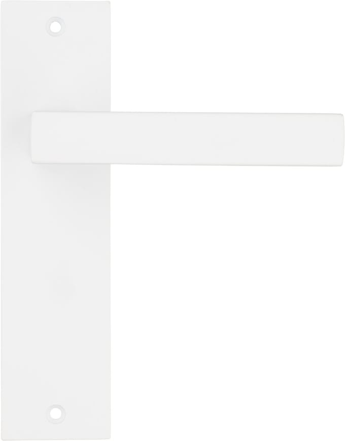 Ostiumhome® - Deurbeslag- Deurklink op kort schild - Wit - Arezzo