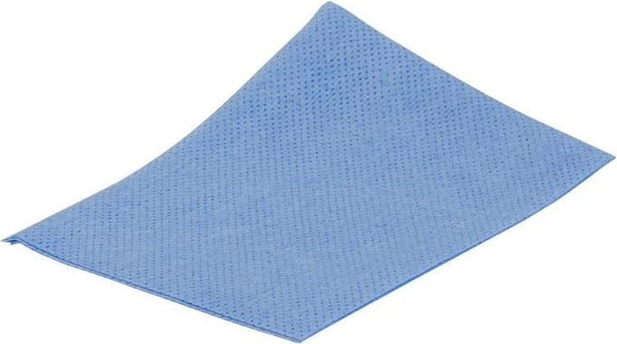 Bacterie remmende viscosedoek ca. 35x50 à 25 stuks blauw
