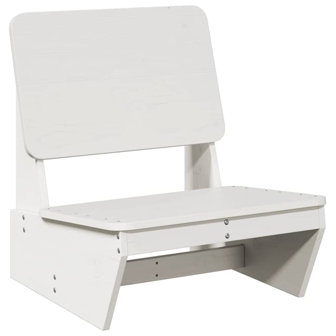 vidaXL - Tuinstoelen - 2 - st - 60x64x70,5 - cm - massief - grenenhout - wit
