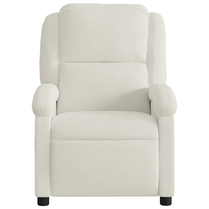 vidaXL - Relaxfauteuil - Crème - Fluweel