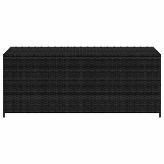 vidaXL - Tuinbox - 150x50x60 - cm - poly - rattan - zwart
