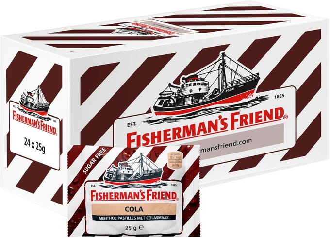Fisherman's Friend - Cola Suikervrij - 24 zakjes - 25 gram