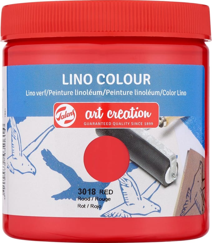 Talens Art Creation linoverf 250ml - Rood - linoleum - blockprint