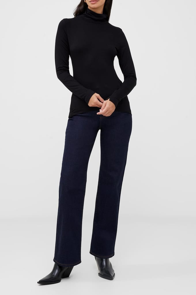 French Connection Venitia Jersey Split Cuff Top Black Taglia: L | Maglie a manica lunga Outlet | Donna | Nero