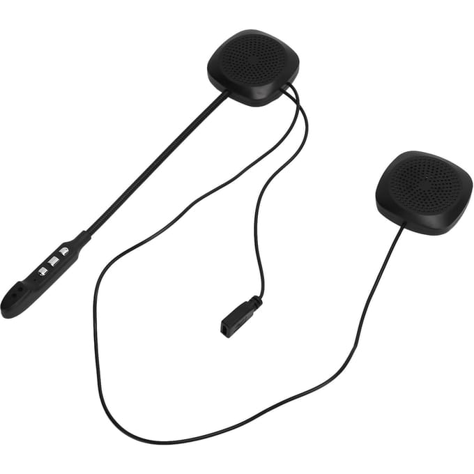 Motorhelm Bluetooth Koptelefoon Draadloze Bluetooth Headset met Automatisch Beantwoorden black
