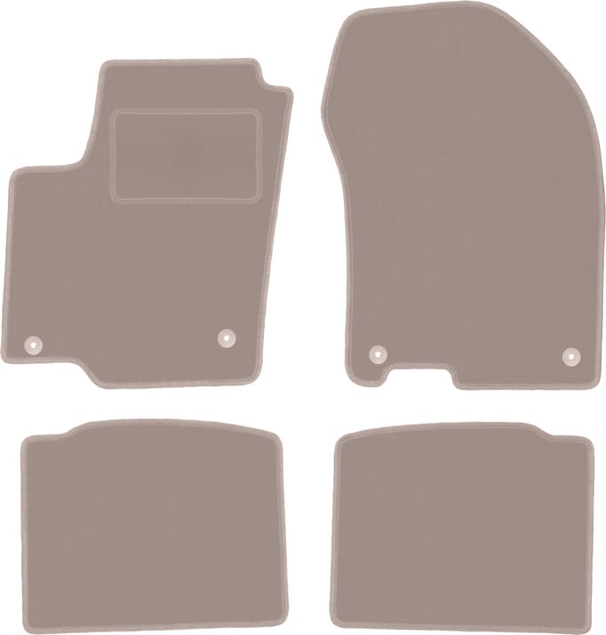 Beige velours vloermatten voor: Suzuki SX-4 S-Cross crossover (2013-)