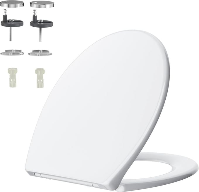 Ergonomisch O-vormig Toiletzitting met Antibacterieel Ontwerp en Demping