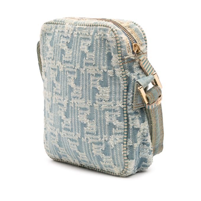 Denim Schoudertas met Verstelbare Strap