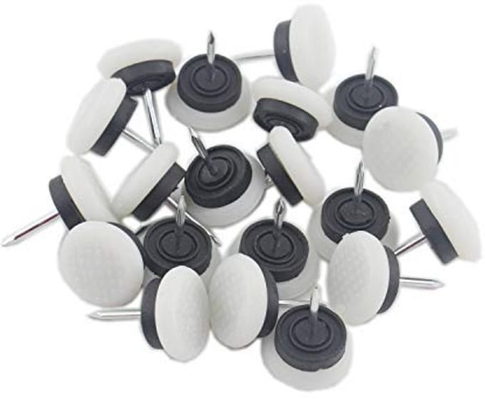 Ronde Zware Nylon Meubelpads - 50 Stuks voor Vloerbescherming
