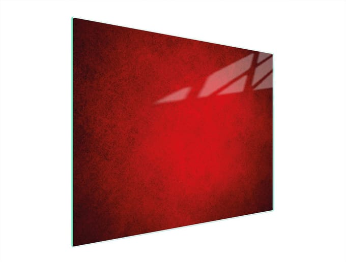 TMK ArtDeko Serie - Snijplank Glas - 52x40cm - Rood - Gehard Glas