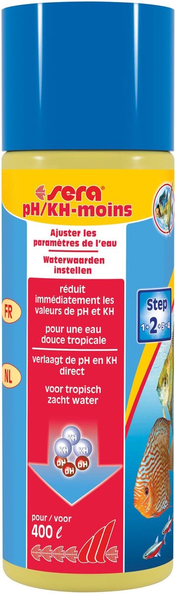 Sera pH PH/KH minus - Inhoud: 100 ml voor 400 liter aquarium water