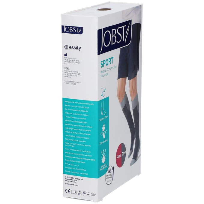 JOBST® Sport Compressiesokken 15-20 AD Roze Small 1