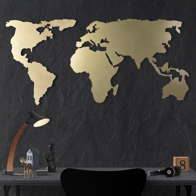Decoratief wandobject Mercator | Mioli Decor