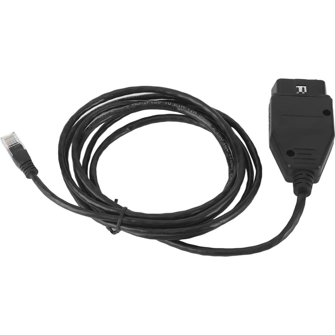 Outil de Diagnostic à Codage Automatique Câble Ethernet vers ENET Lecteur de Code de Programmation Adapté pour Série 1 3 5 7 black