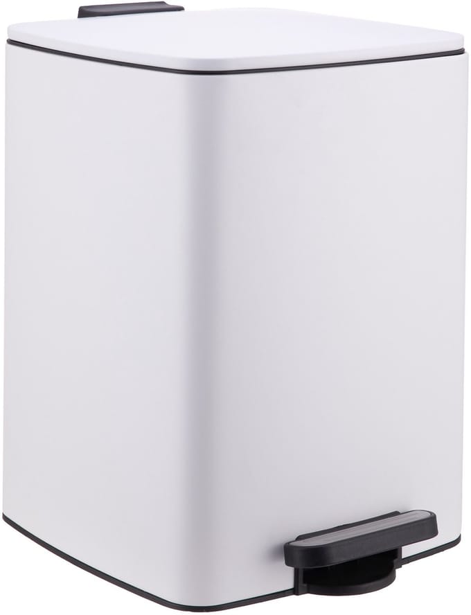 Pedaalemmer - 20 liter - keuken - wit